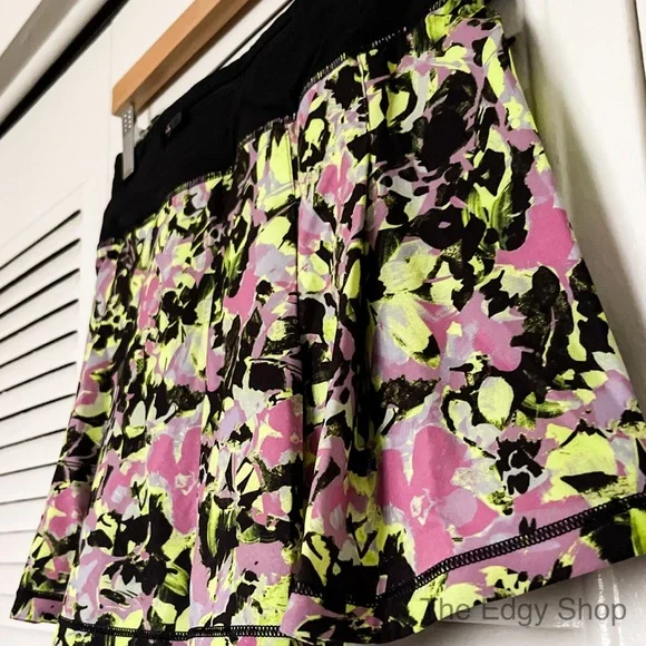 lululemon athletica | Pace Rival Mid-Rise Skirt Inflected Highlight Yellow Multi - Picture 3 of 8